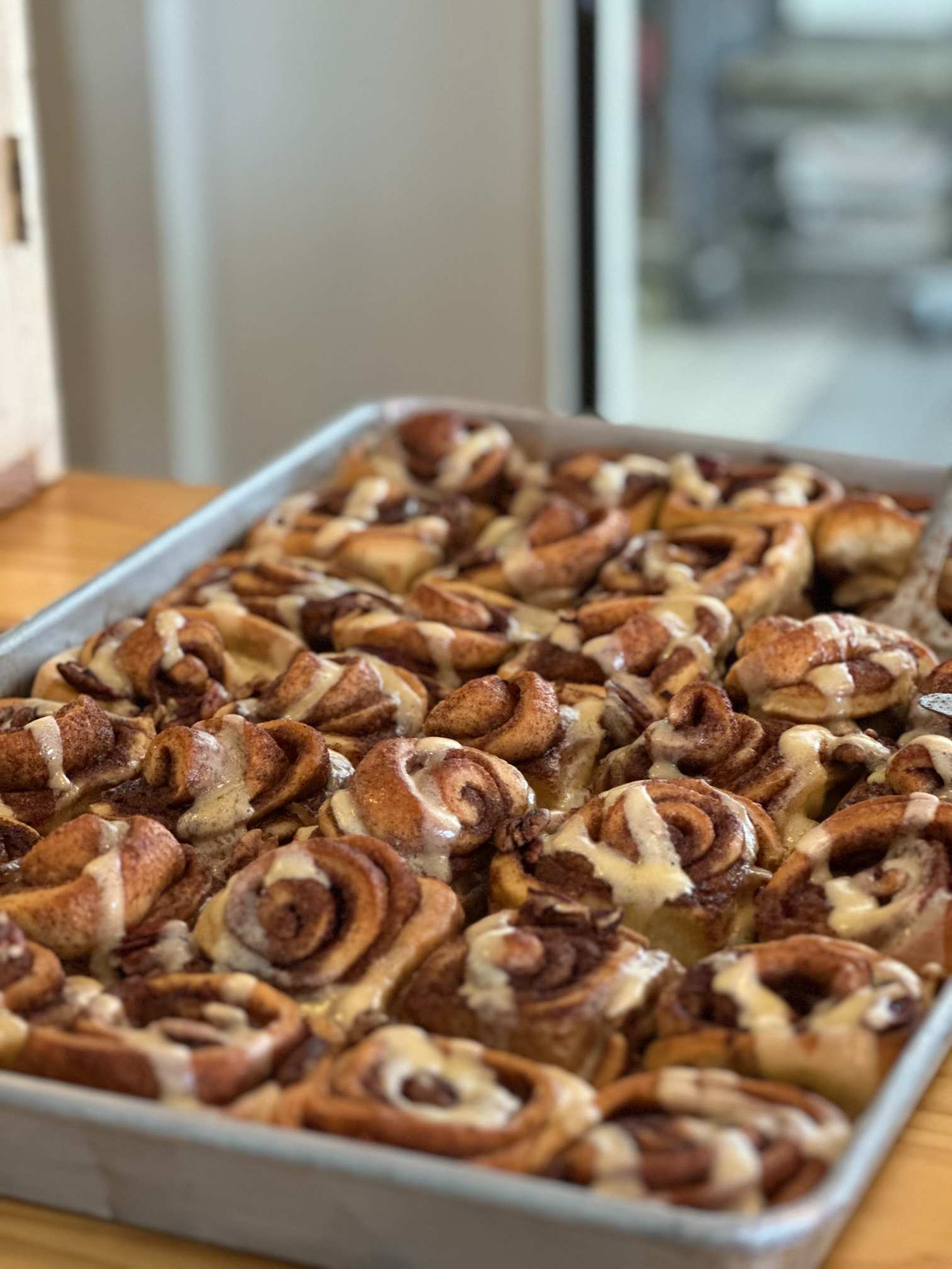 Freshly baked Cinnamon Rolls